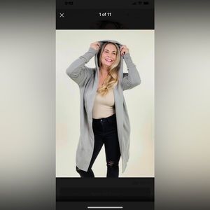 Mono B brand Livi longline Hoodie cardigan